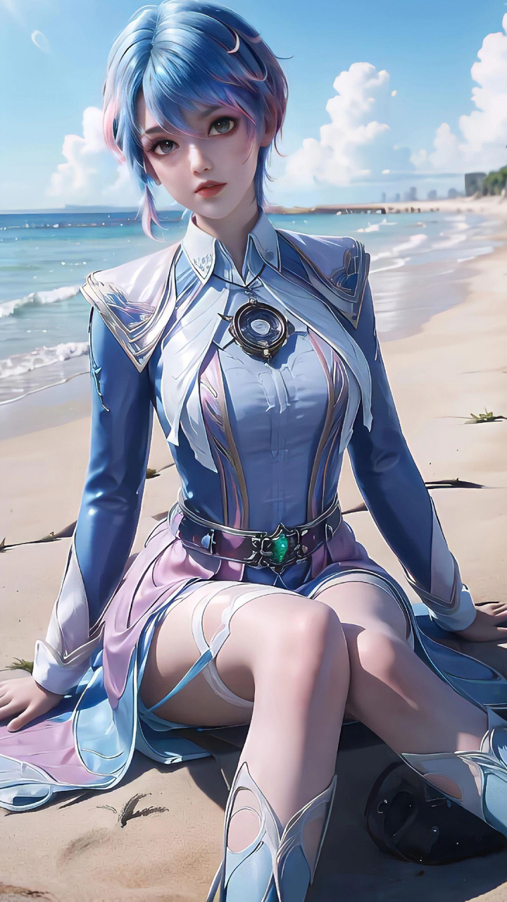 国漫女神|《斗罗大陆ii绝世唐门》唐舞桐ai高清手机壁纸:绰号"光之