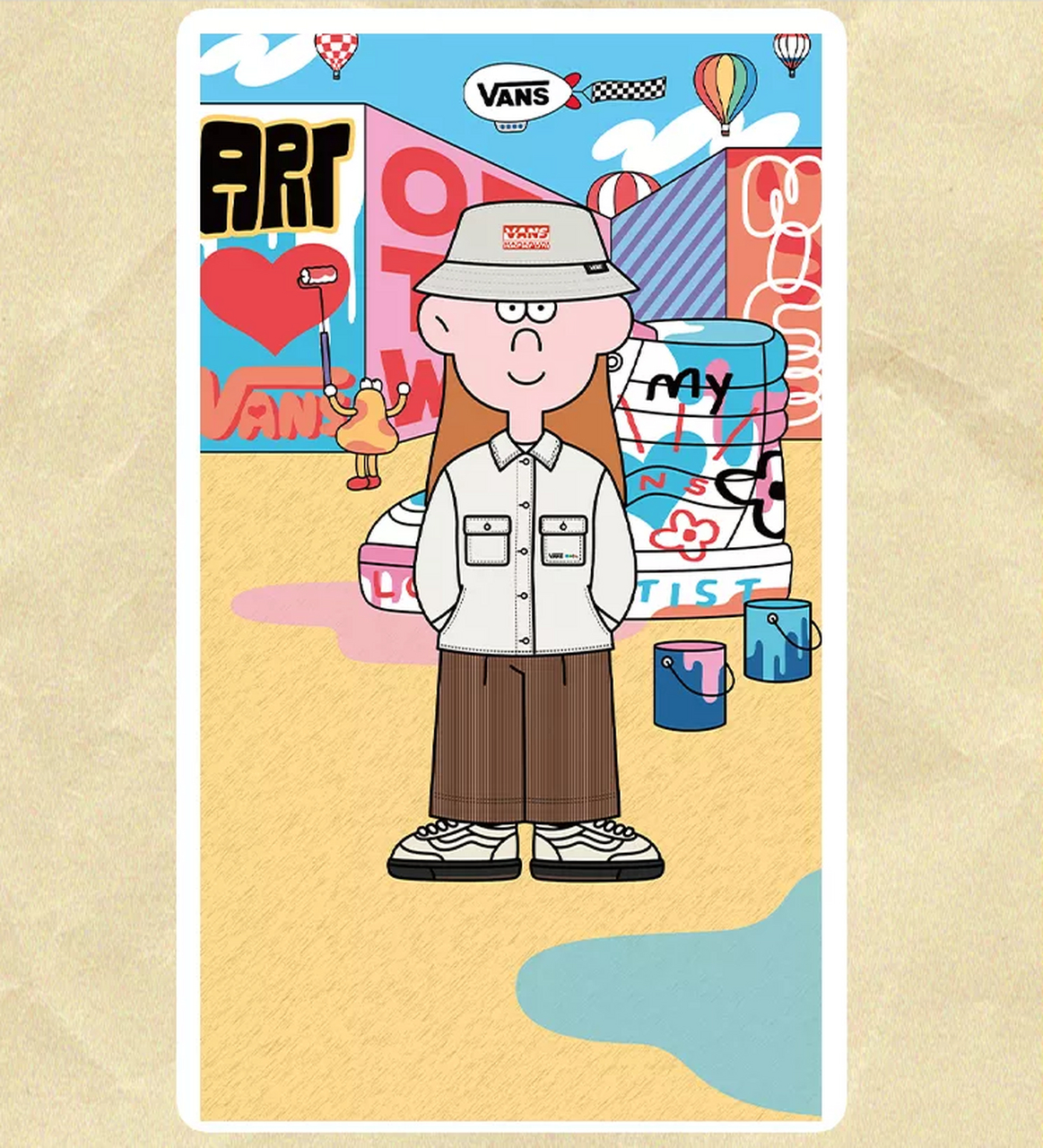 【vans 上线范式穿搭盲盒】 近日,vans 在官方小程序端上线了一款盲盒