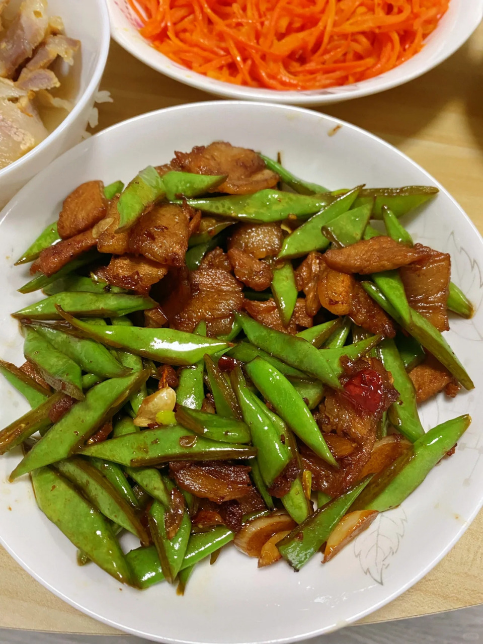 四季豆炒腊肉图片