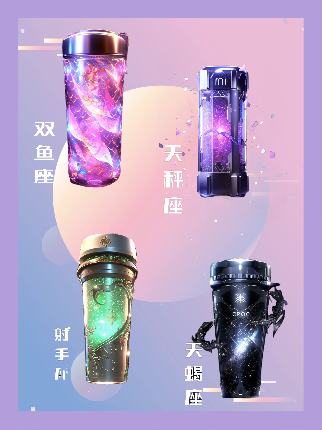 天冷啦~12星座保温杯用起来 白羊座:夺目红杯 金牛座:低调棕杯 双子座