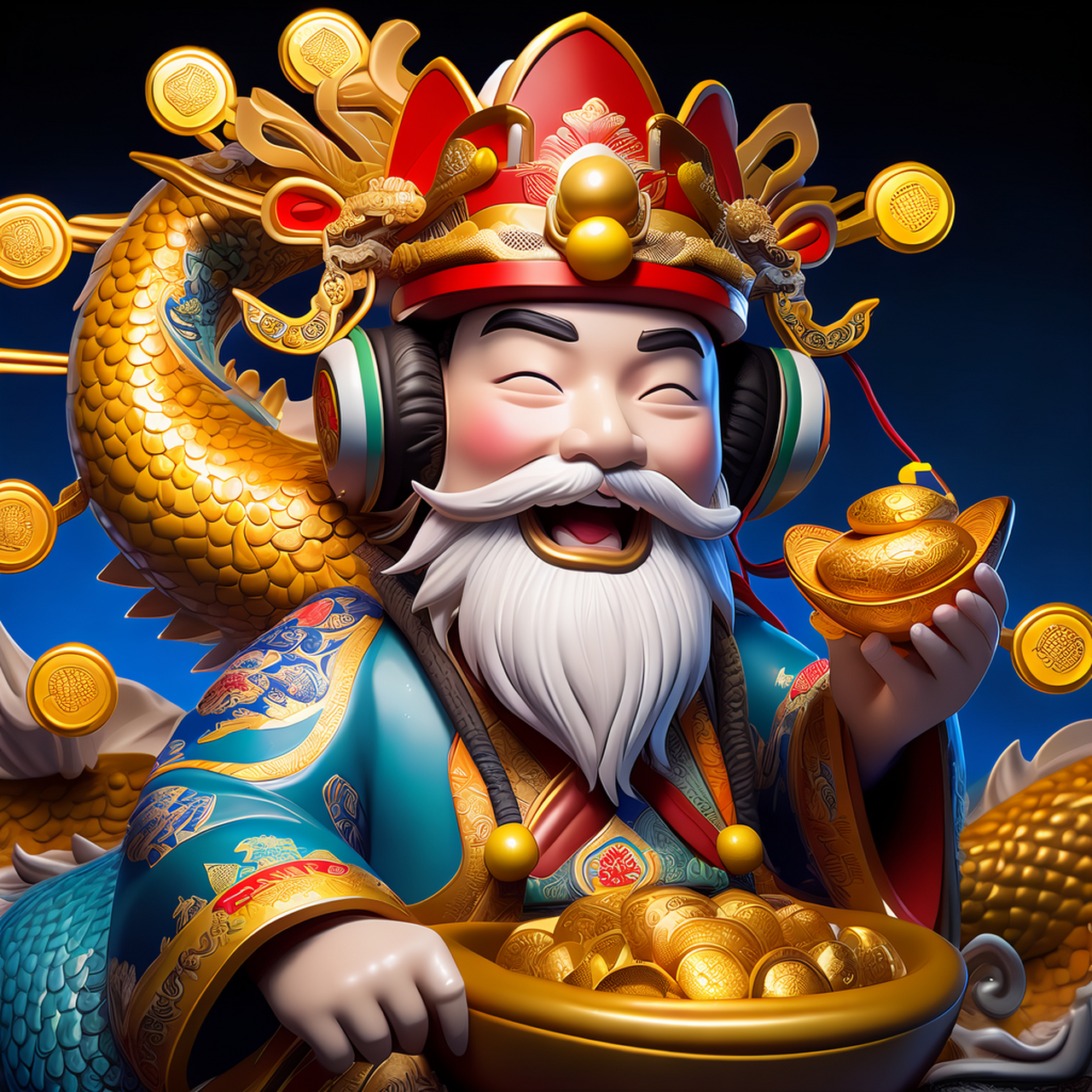 财神爷说:生活嘛,如同大海捞针9801,你捞的是快乐96,我捞的是