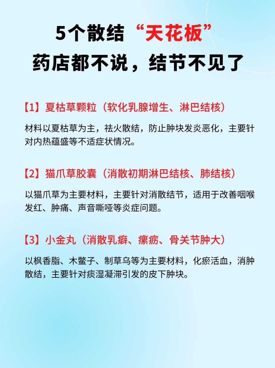 5个散结"天花板",药店都不说,结节不见了  【1】乳癖消片(粉碎乳腺
