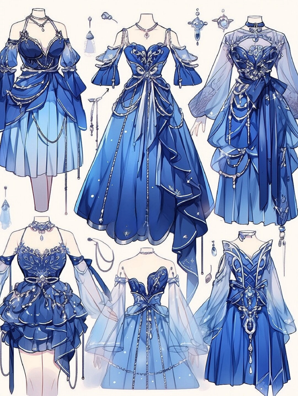 小裙子,服装效果图  画画,假期生活最爱做的事情之一.