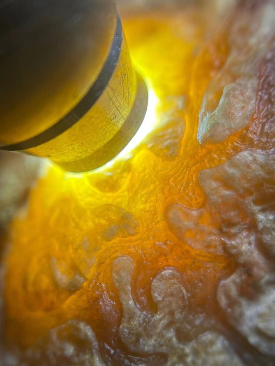 原石翡翠# 新手学会看原石翡翠纹裂点脏!