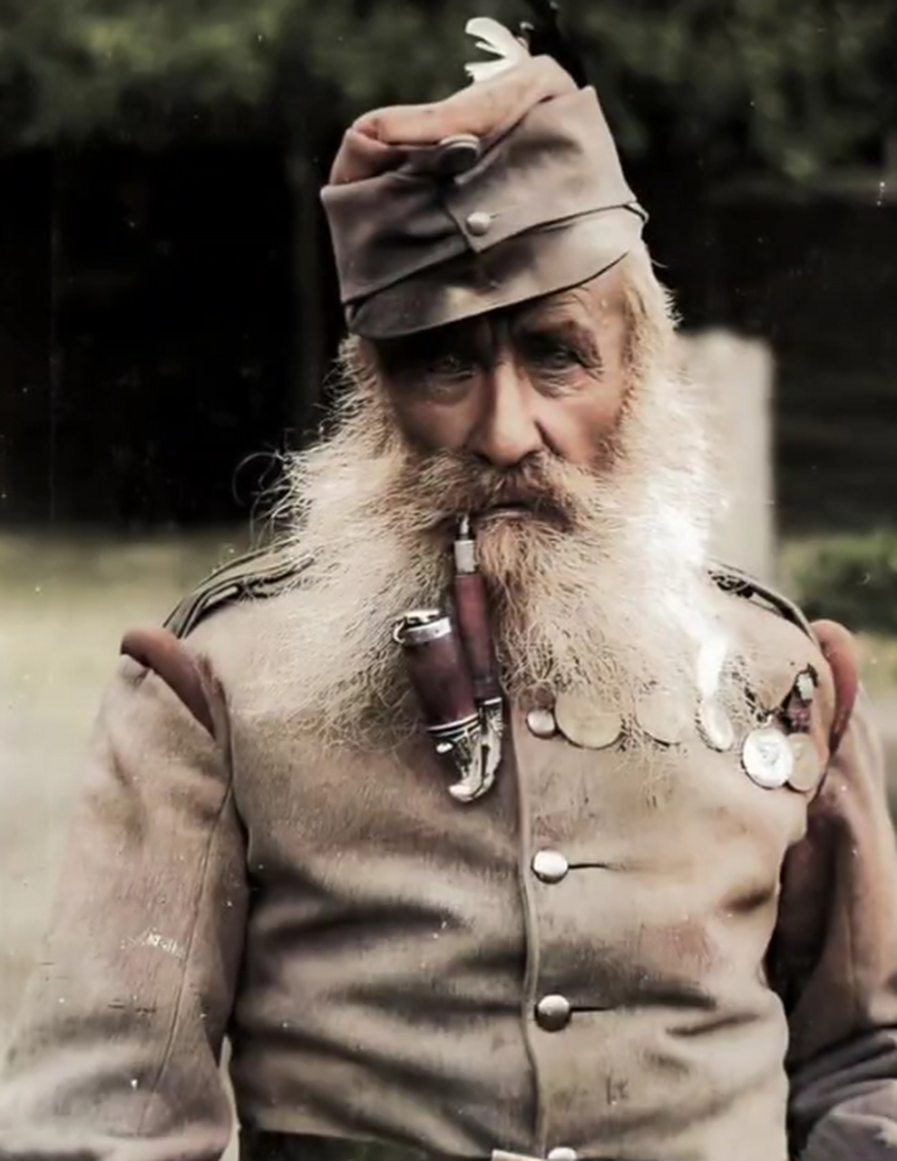 第一次世界大战中最年长的奥地利士兵,79岁的 gaspar walln02fer