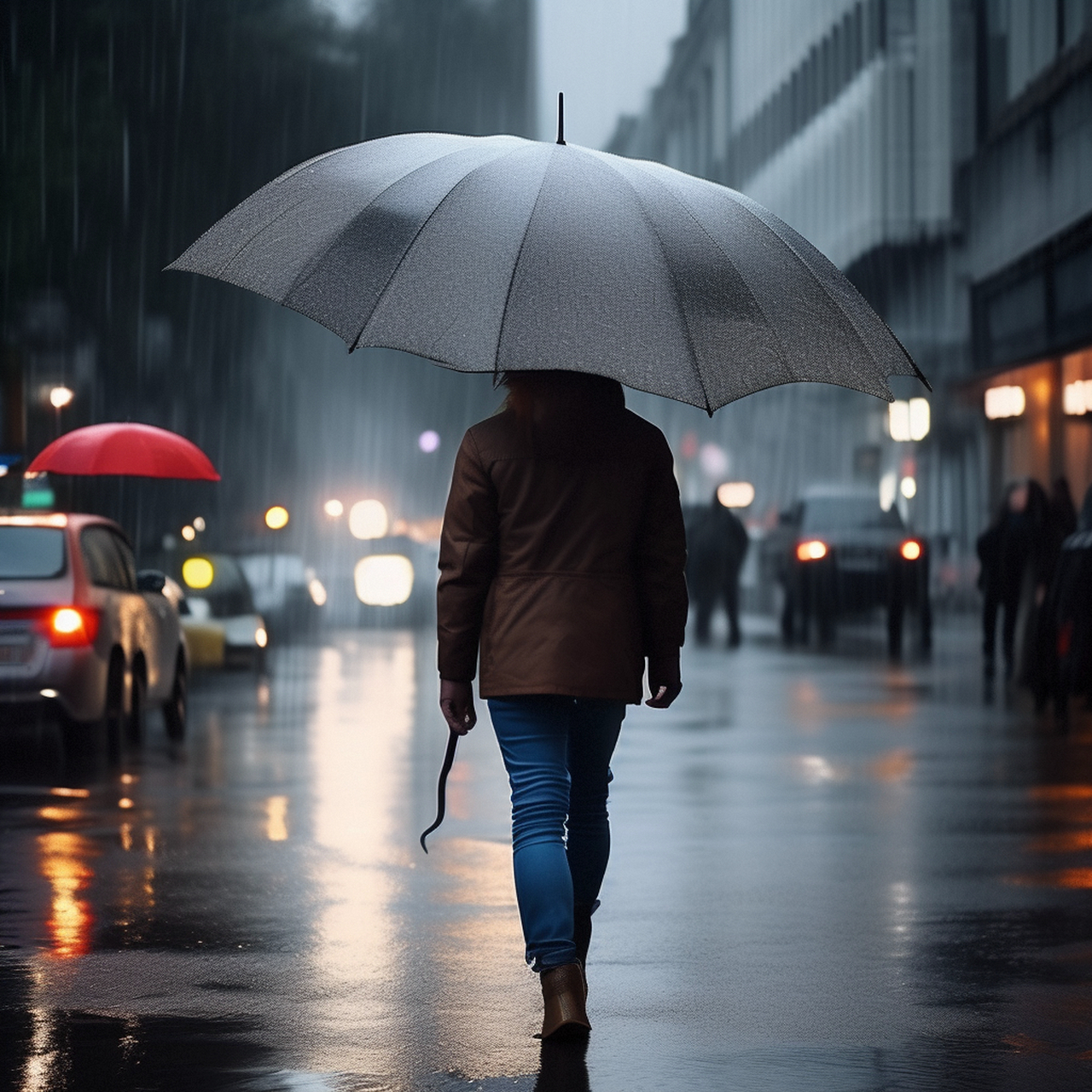 奔波 风雨中图片