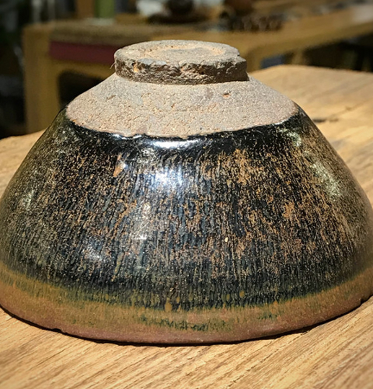 点击头像看直播##收藏##建窑建盏# 这种斗茶,黑白分明,一目了然.