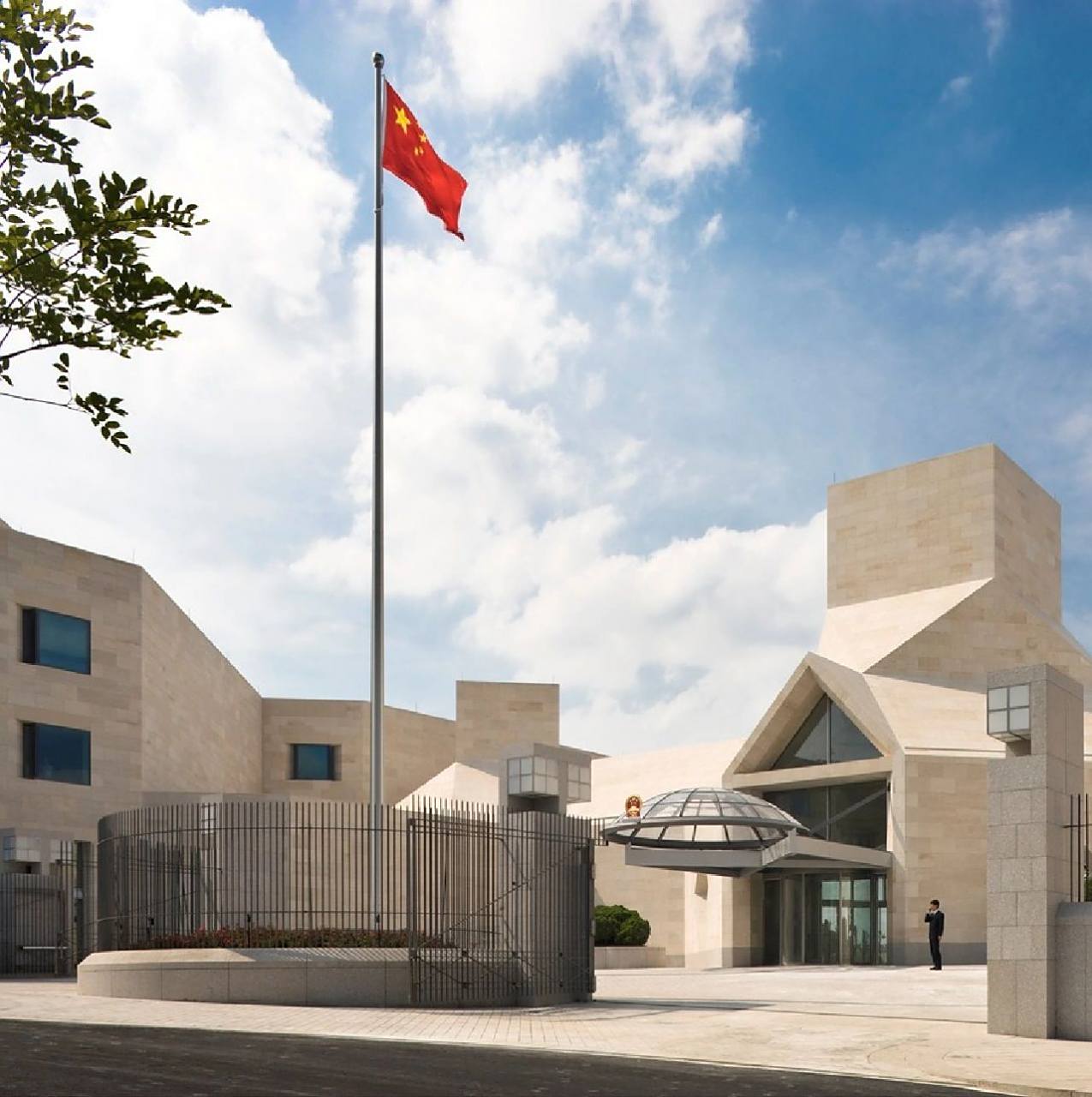 贝聿铭 ——项目:中国驻美大使馆 设计:pei architects,贝聿铭 地点