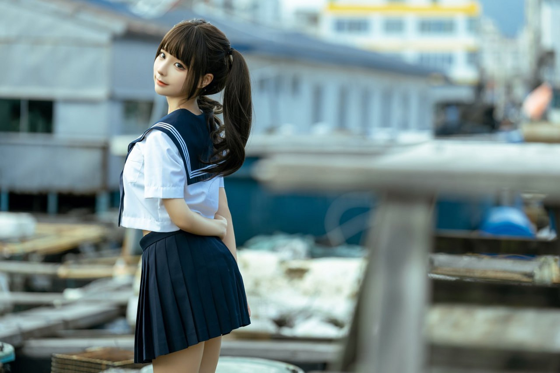 呆萌双马尾小萝莉写真集#美女写真