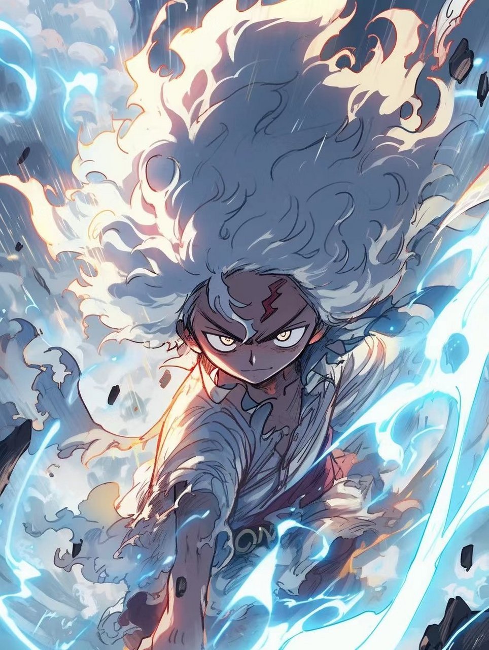 ai绘画# 《海贼王》五档路飞