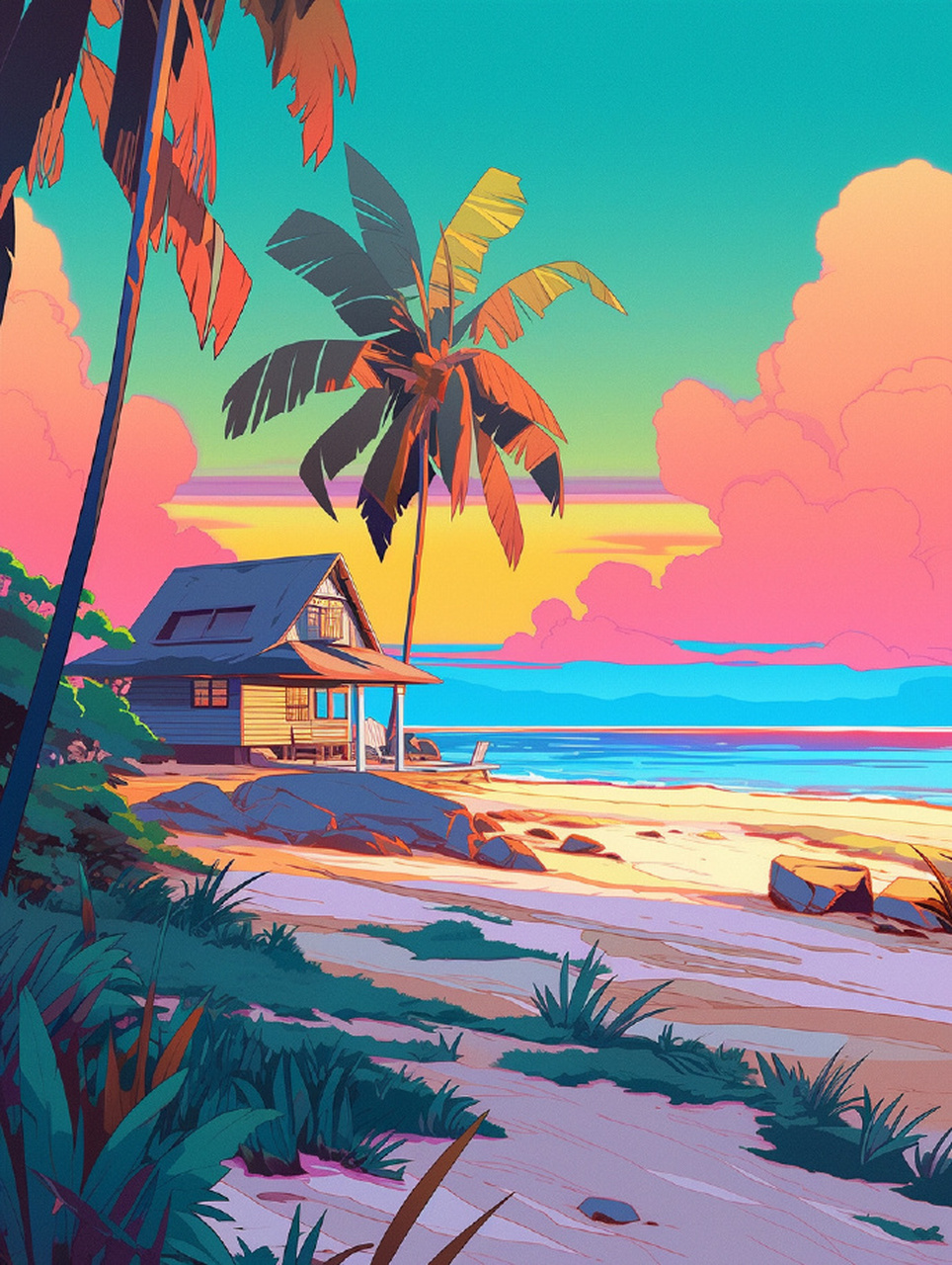 海边的夏天,好治愈的感觉