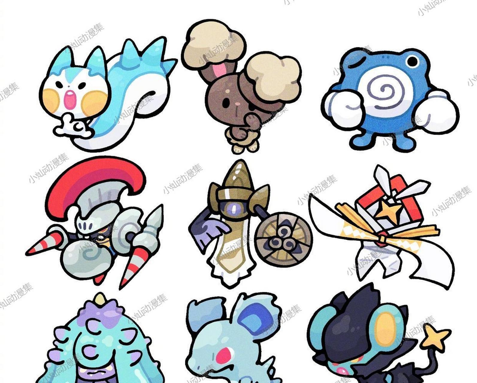 这些q版宝可梦超级可爱哦!