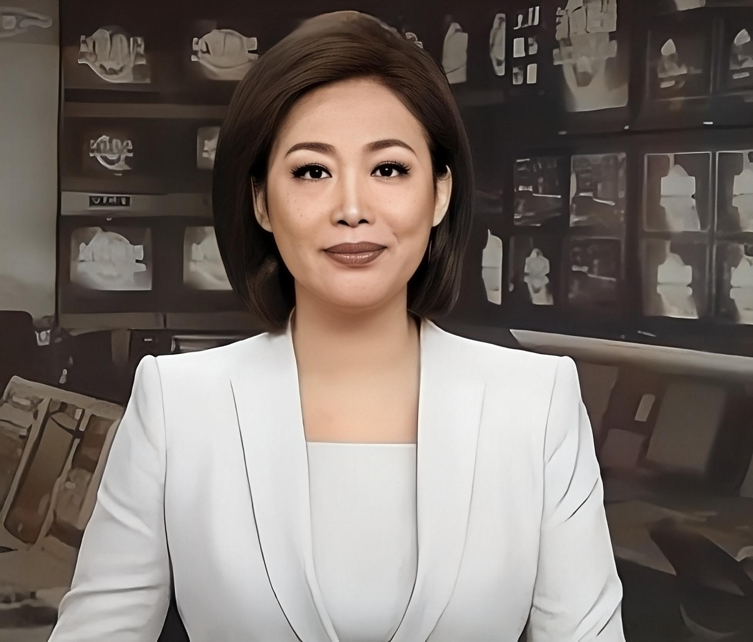 主持人郑丽第一次主持节目时,她的心就止不住的跳动.