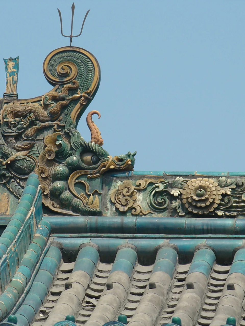 漫步在历史中,探访山西晋祠圣母殿  1,螭吻,中国古代神兽,中国神话