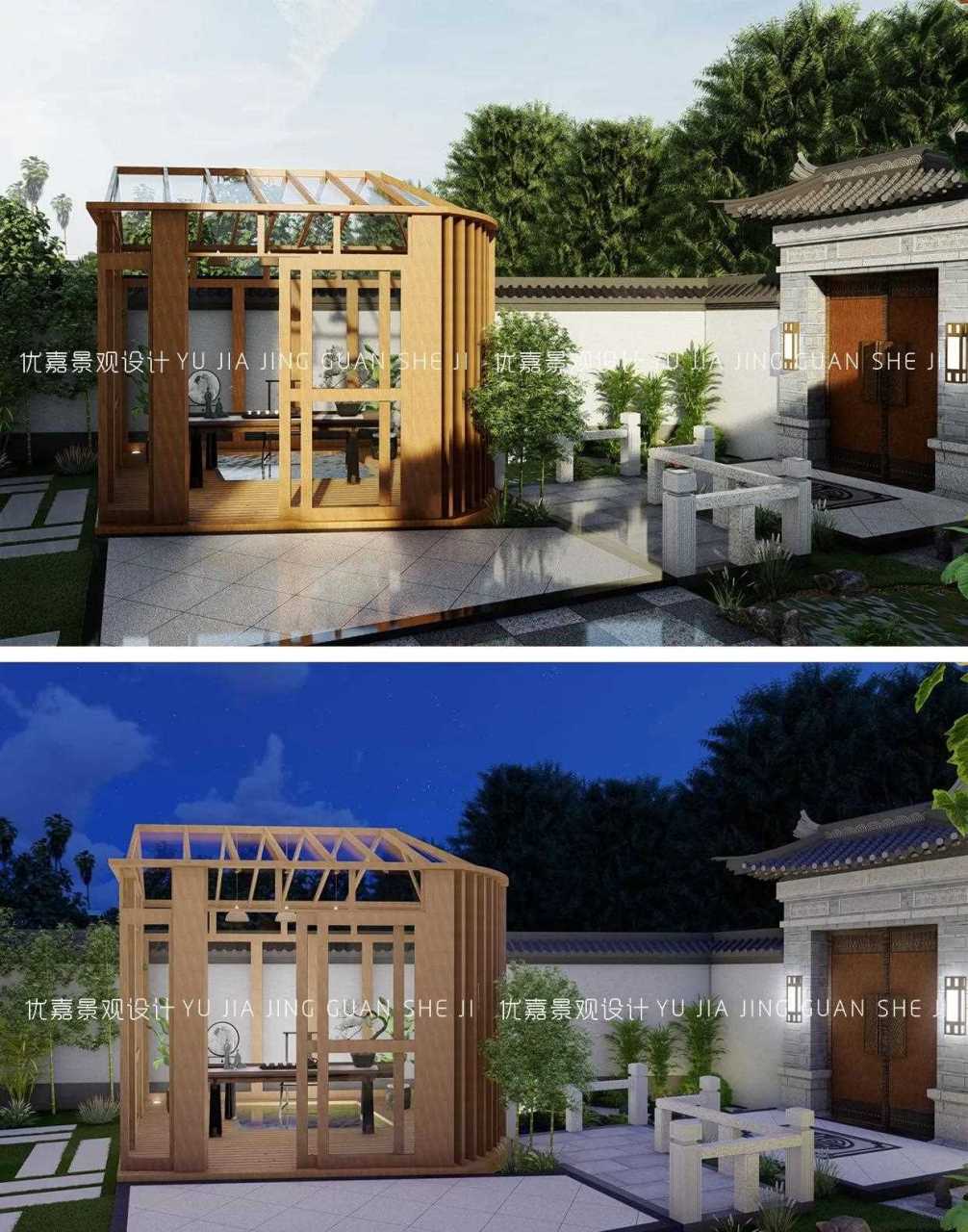 梯形庭院面积还小?别担心设计师帮你合理布局,越看越上档次!