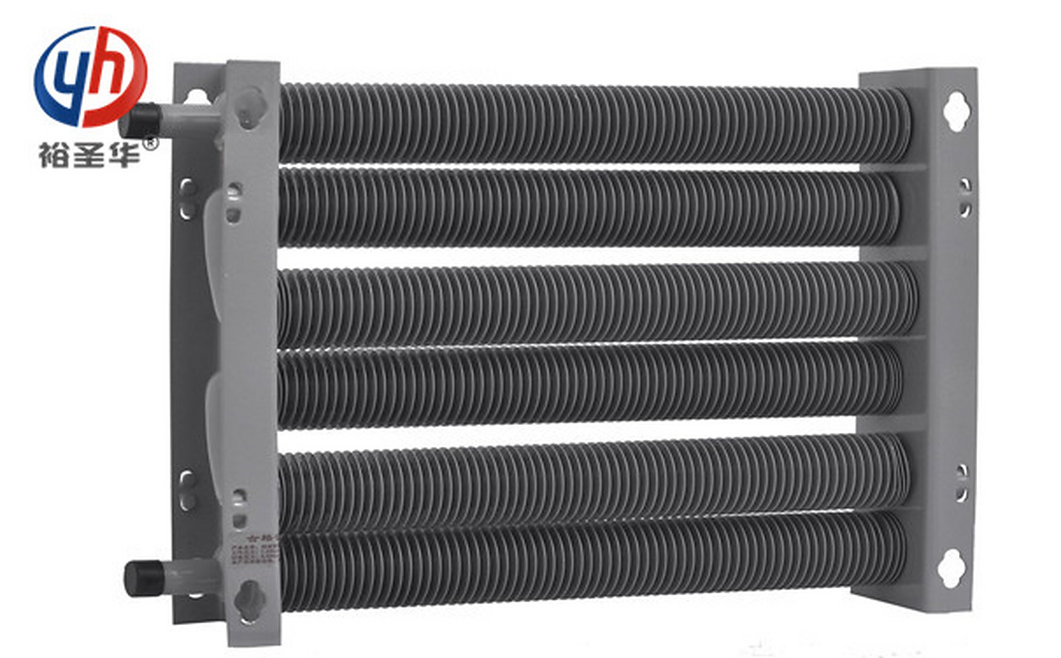 蒸汽翅片管散热器定做 碳钢散热管组成,钢制散热管管采用框架固定