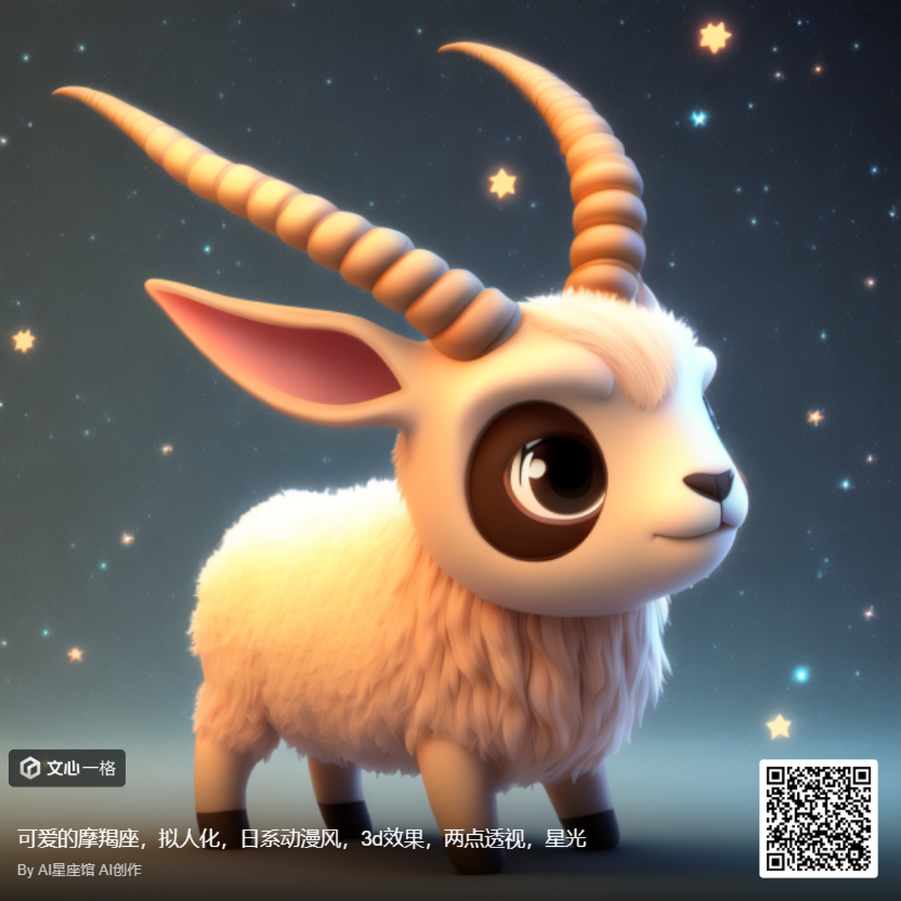 了解持之以恒的摩羯座,ai生成的专属头像,  摩羯座是黄道带上的第十二