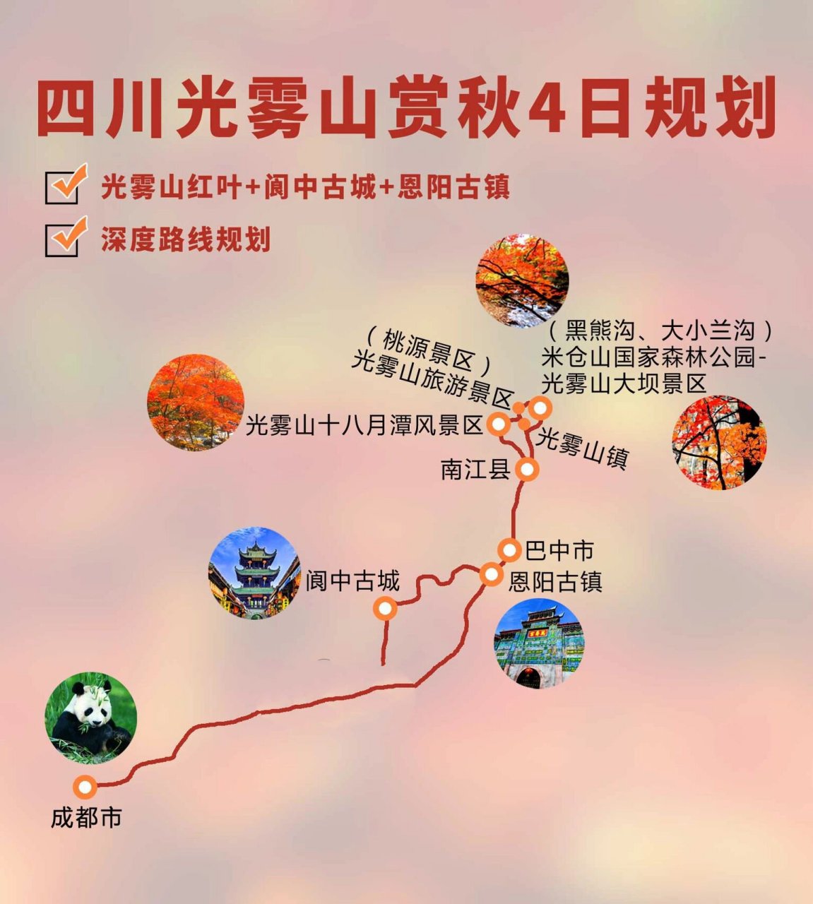 光雾山风景区地图图片