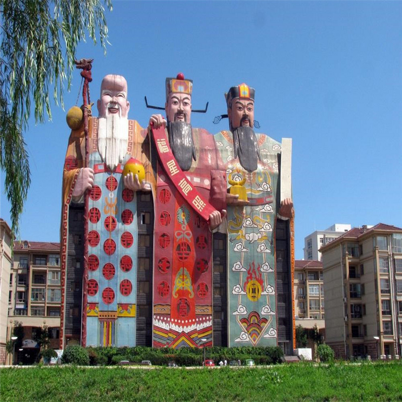 铸铜福禄寿三清神像雕塑厂家 纯铜福禄寿神像摆件  3米大型福禄寿铜