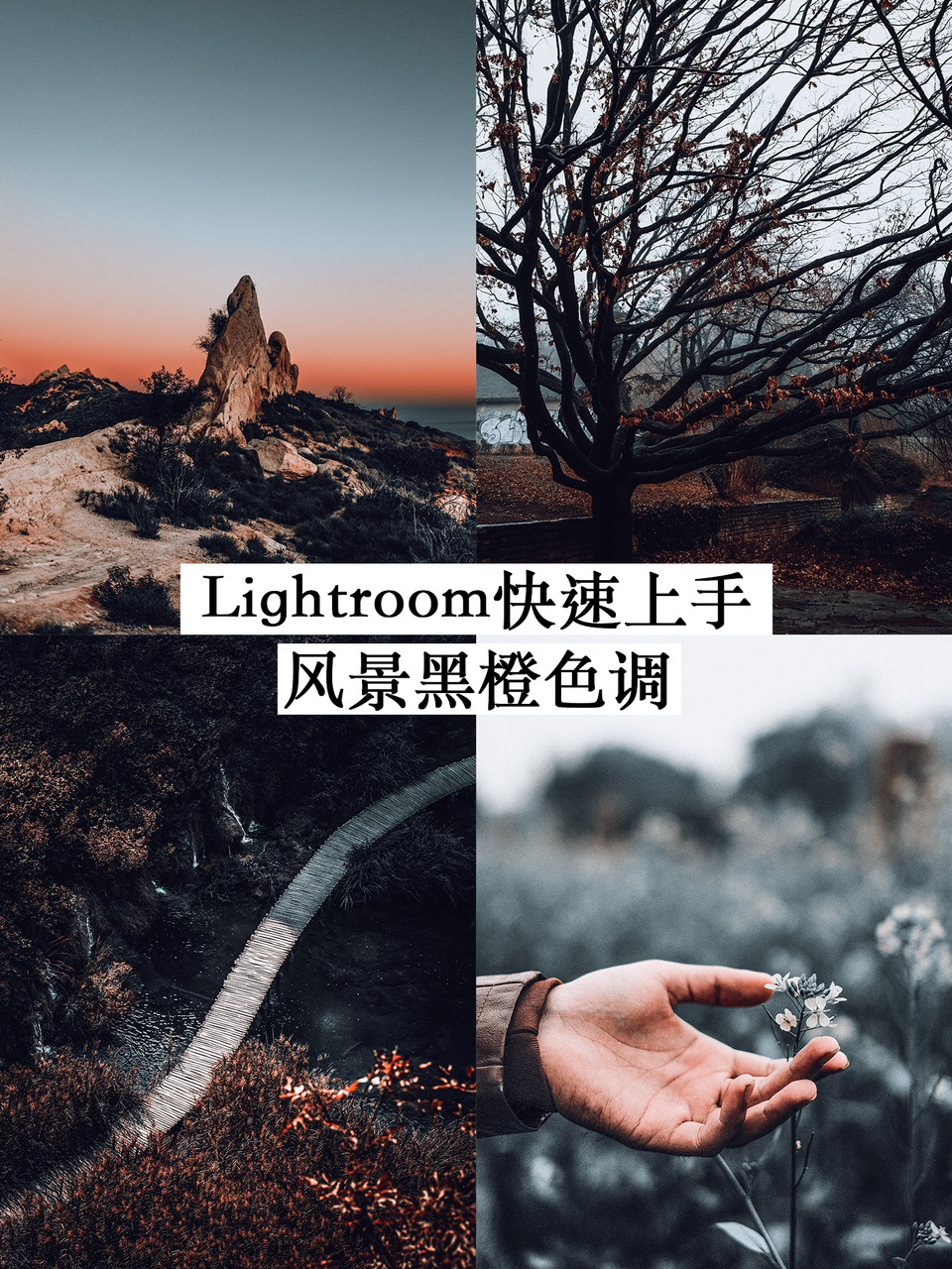 调色主题:风景黑橙色调[惊哭 调色工具:photoshop/lightroom(电脑