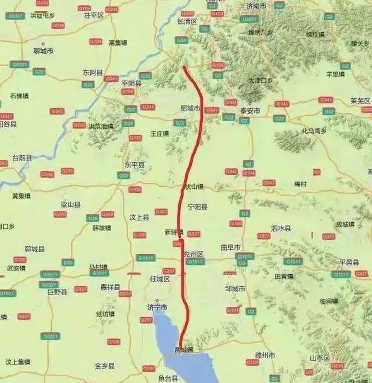 济微高速路线规划图图片