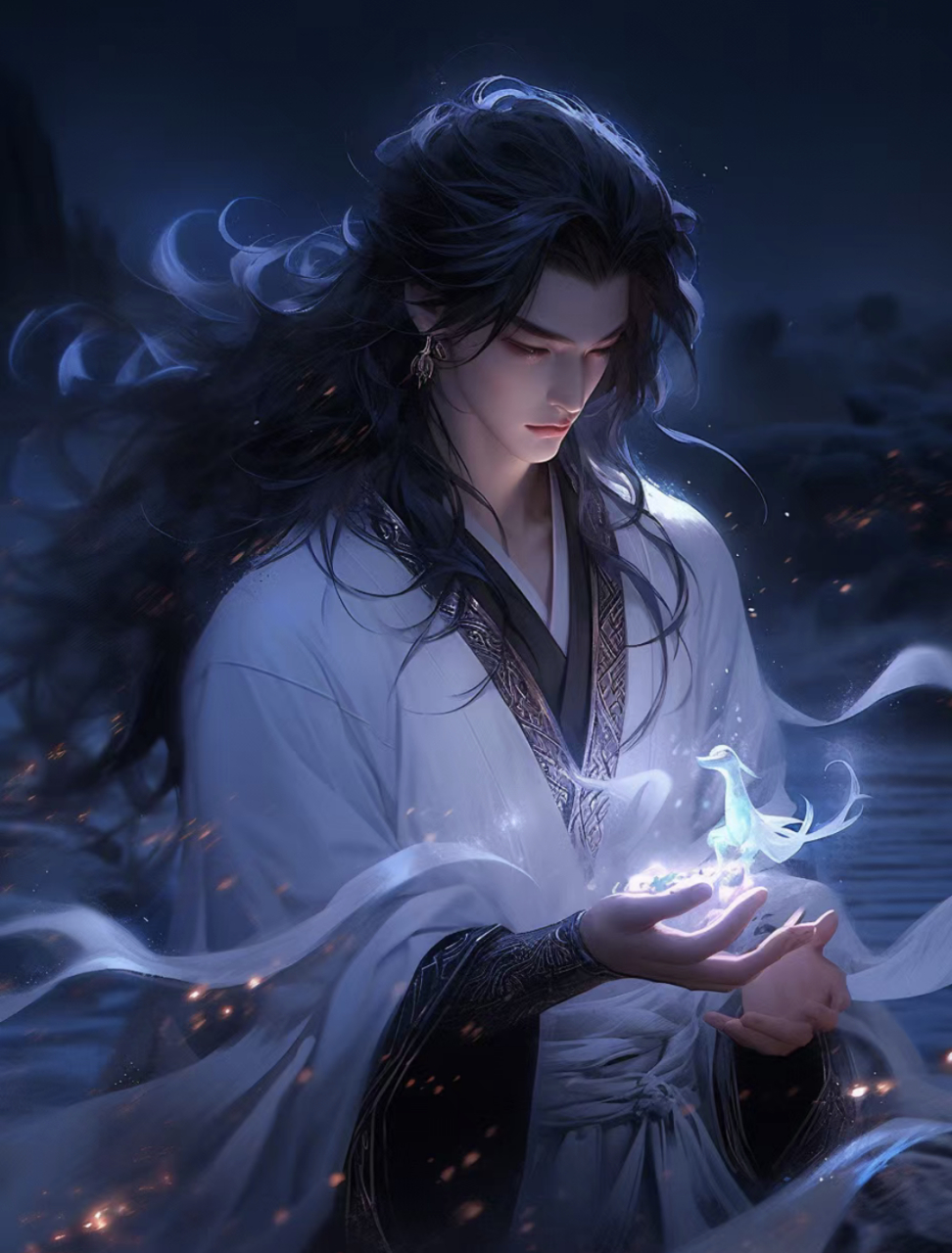 古风男子古韵柔情,#动漫头像#  清风拂过柔顺发, 眸光如水流转间.