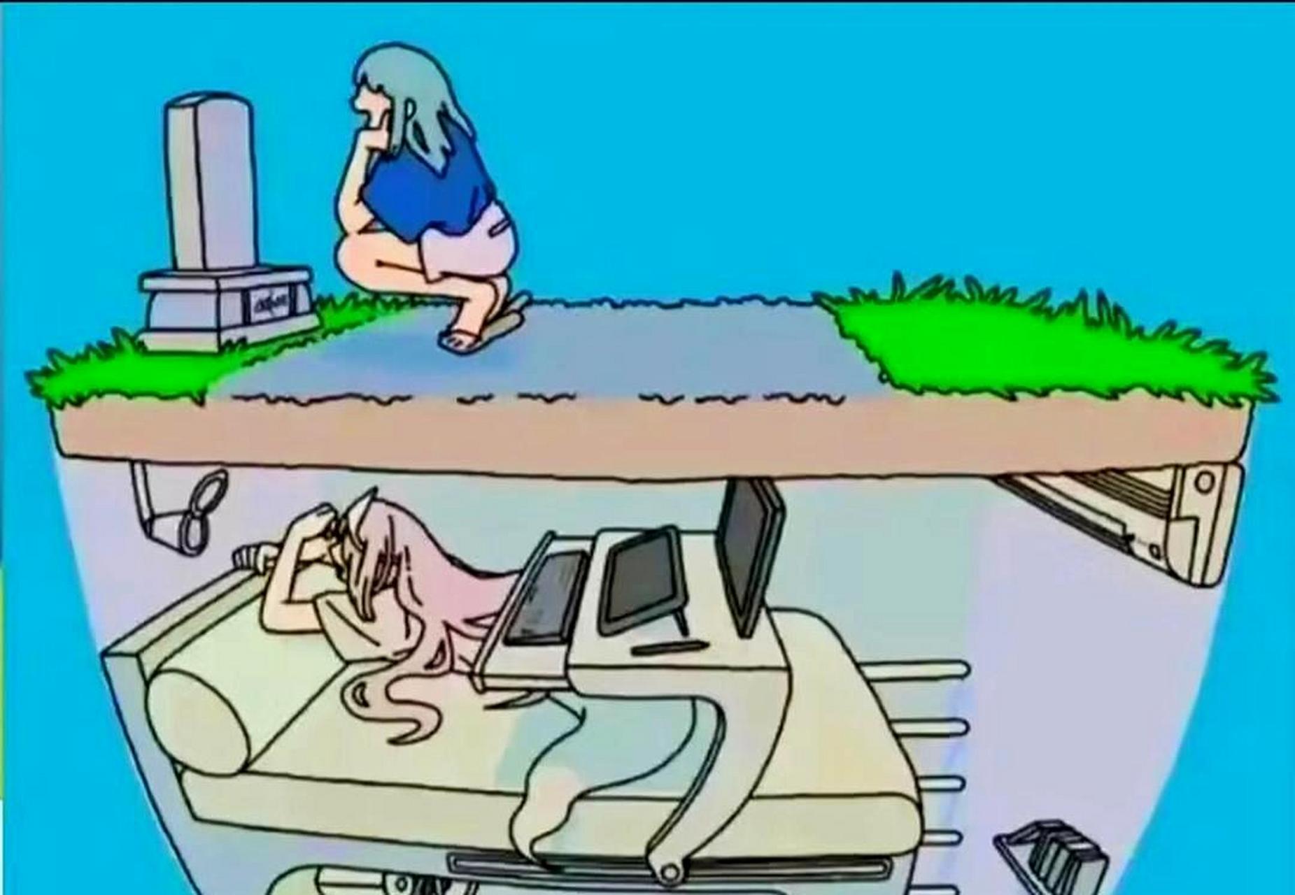 地下世界居民生活舒适惬意,宅家中享有空调,电脑等设备,更重要的是