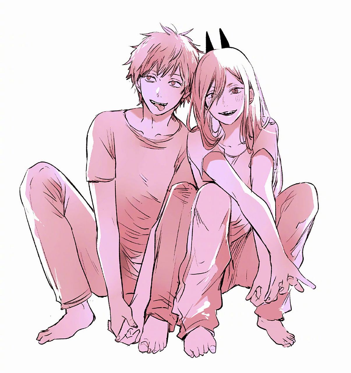 横枪老师新绘「电锯人」万圣节主题插画,电次和玛奇玛的cp组合,很喜欢