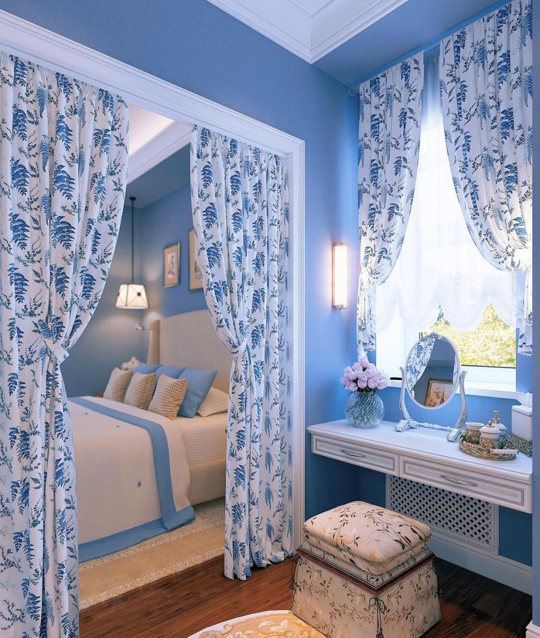 把青花瓷的颜色,和美式风格结合起来,给你一个与众不同的衣帽间来看哟