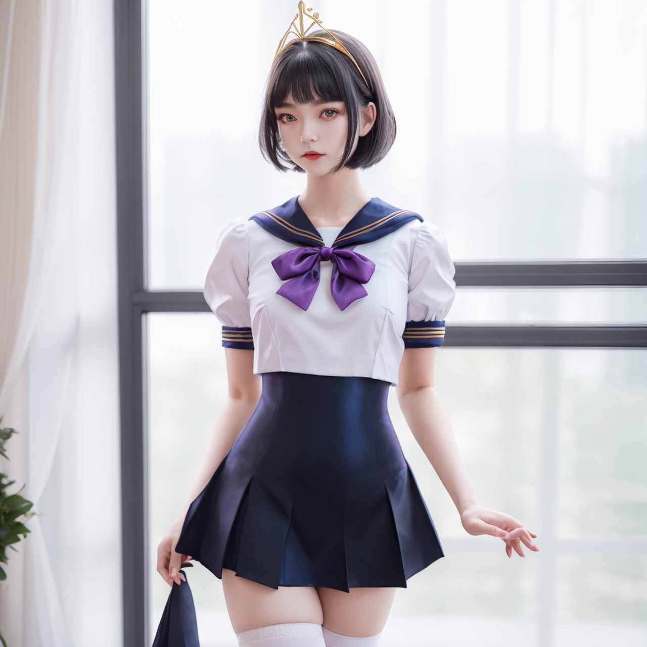 ai绘画-jk少女丨这样的jk小姐姐也挺好看的~ #ai共创计划招募