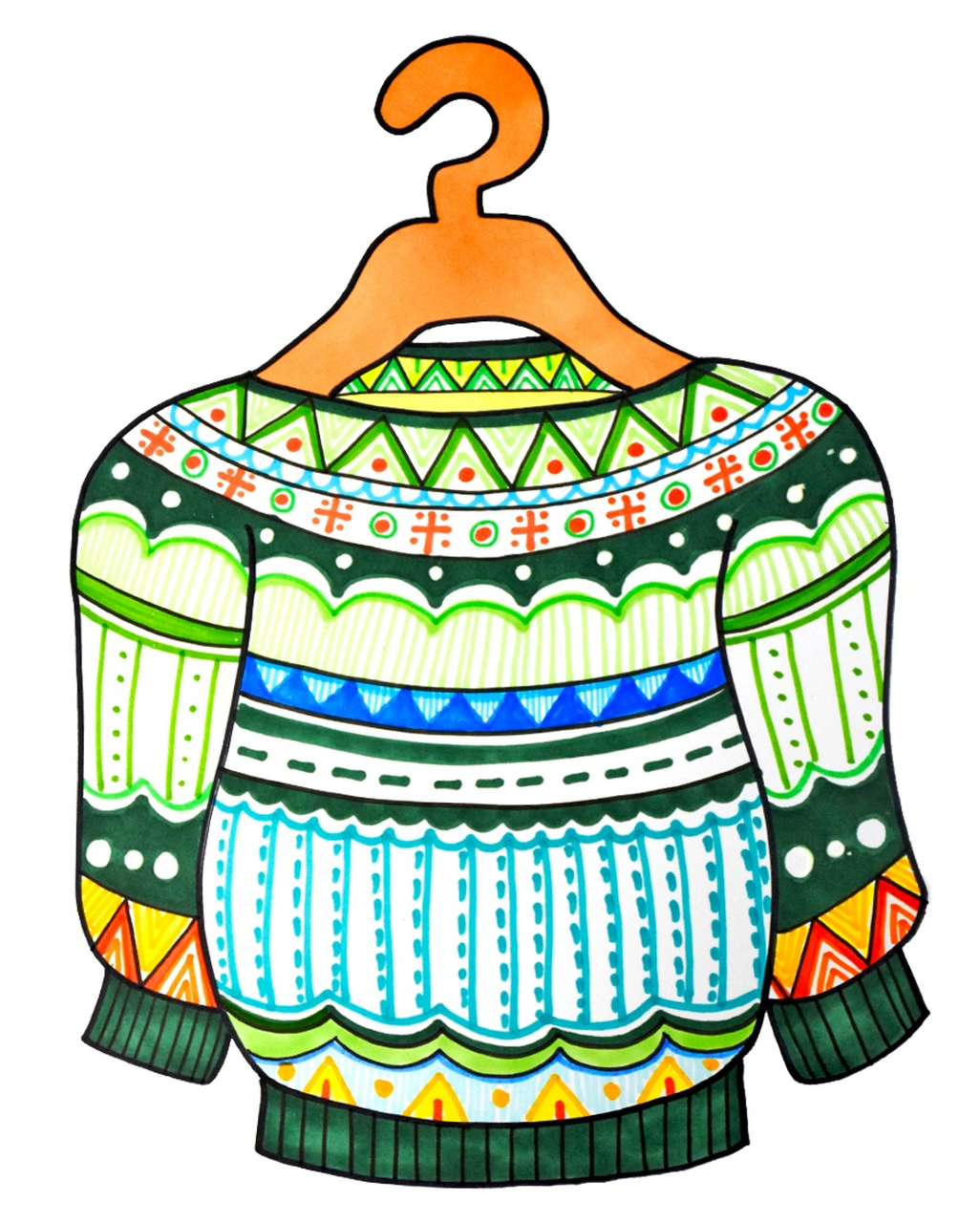 生活中,无论是自己,同学穿的毛衣,还是在商场店铺看到的毛衣,只要