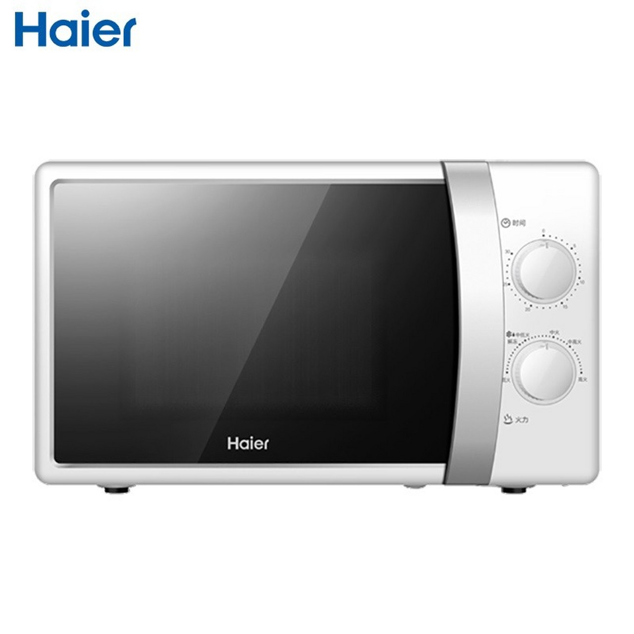 海尔 haier 微波炉 mz-2017w 20l容量 6档火力 纳米银内胆 4d散热防水