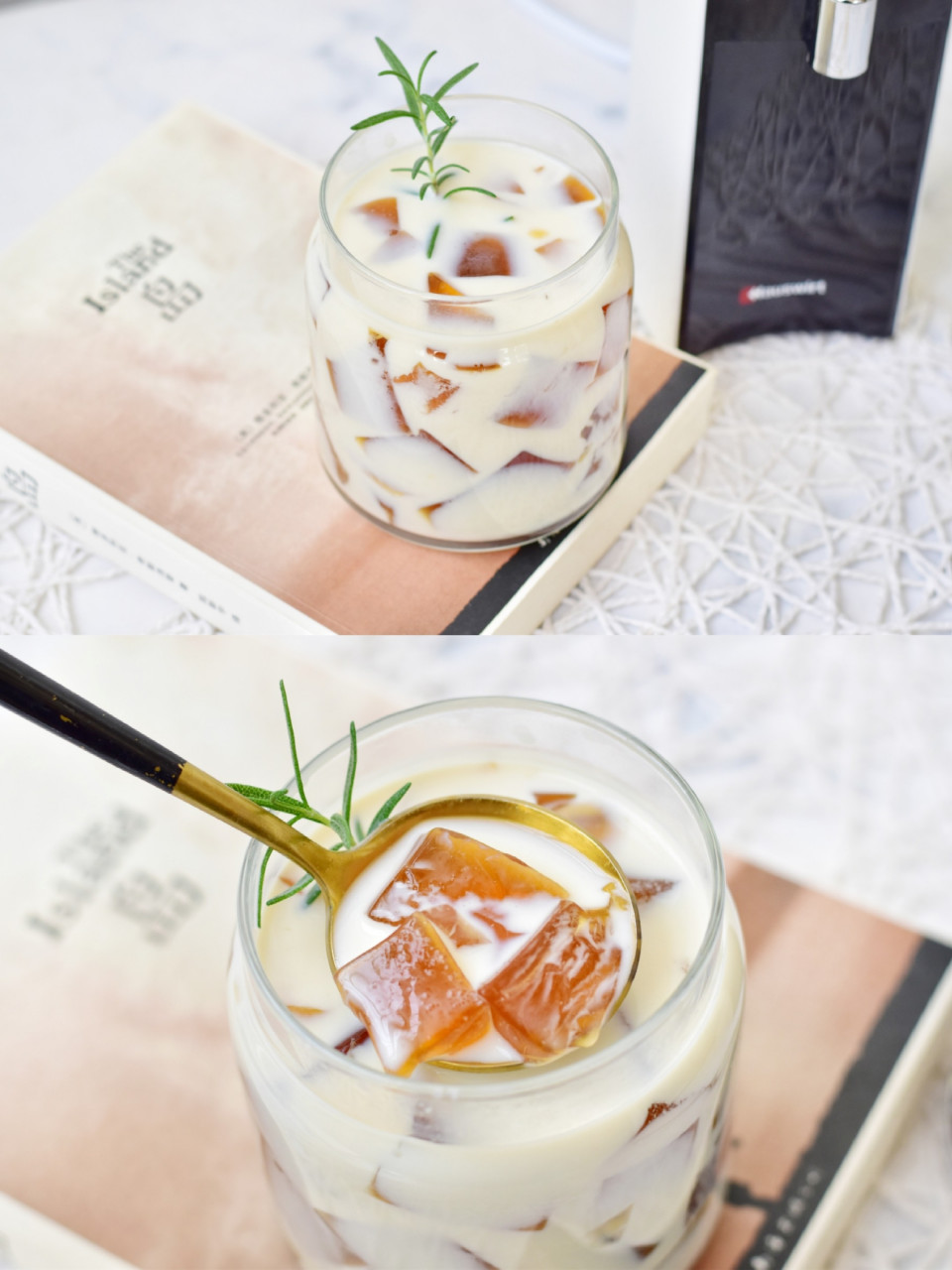 解锁奶茶新喝法[浮云]红茶冻撞奶,爽滑q弹 做了最近网红爆款红茶冻撞
