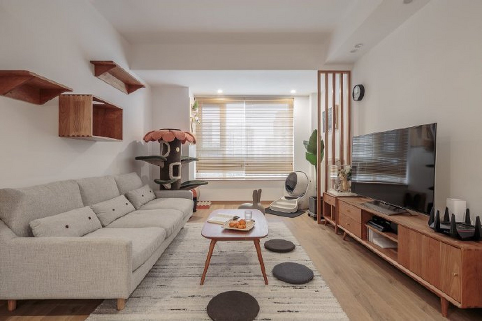 日式风格家居设计 ,大量原木色调的家具搭配充满了温暖的味道,尺寸