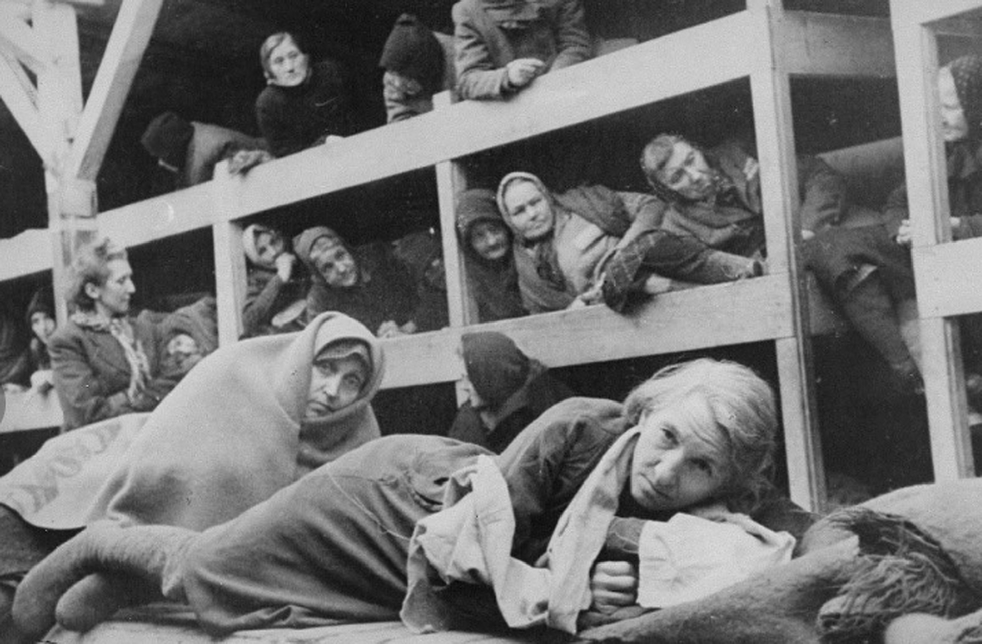 二战时期,犹太人被德国人关在集中营,给他们脏水,让他们挨饿,并被称为