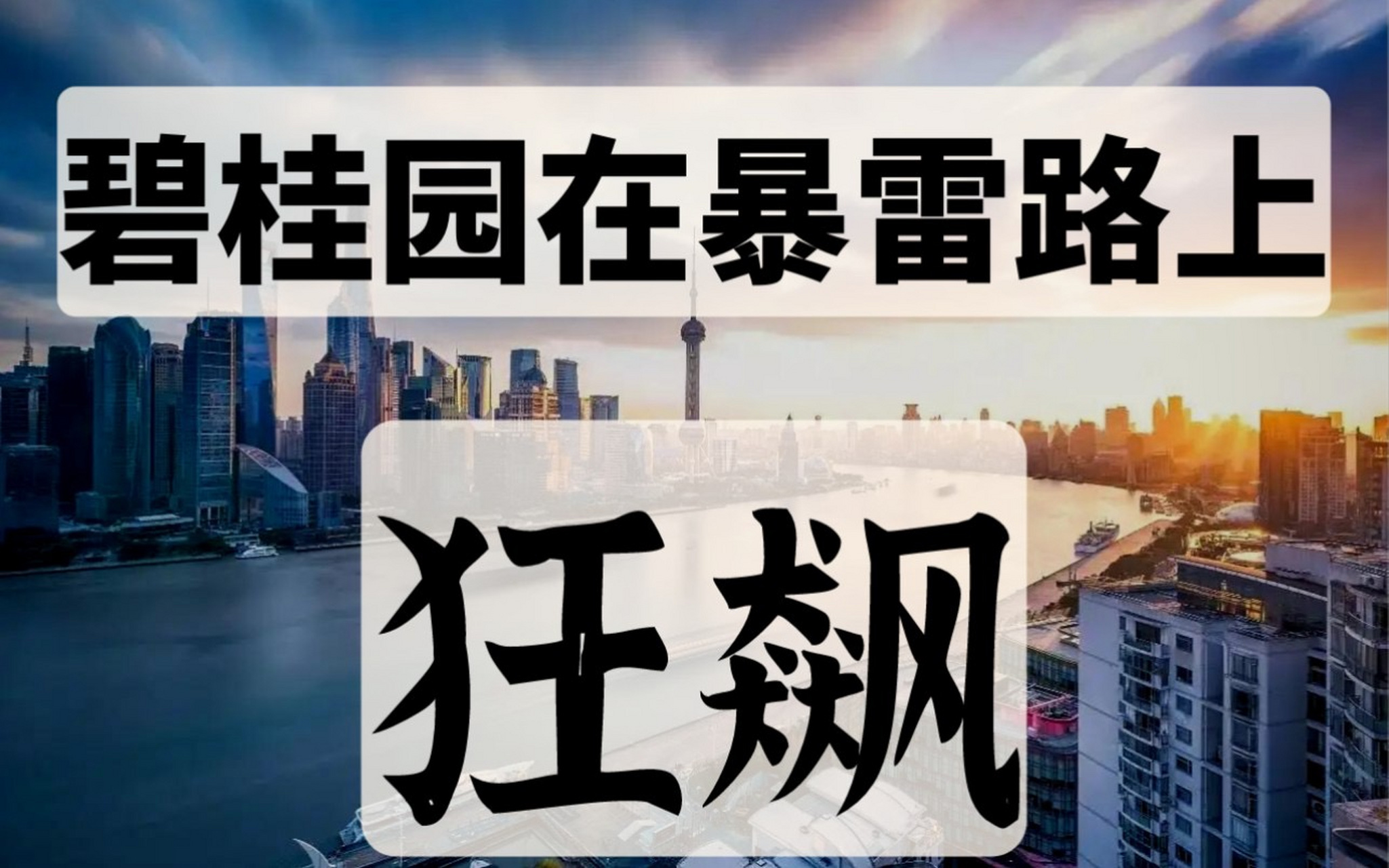碧桂园爆惊天大雷,但还在捐款!