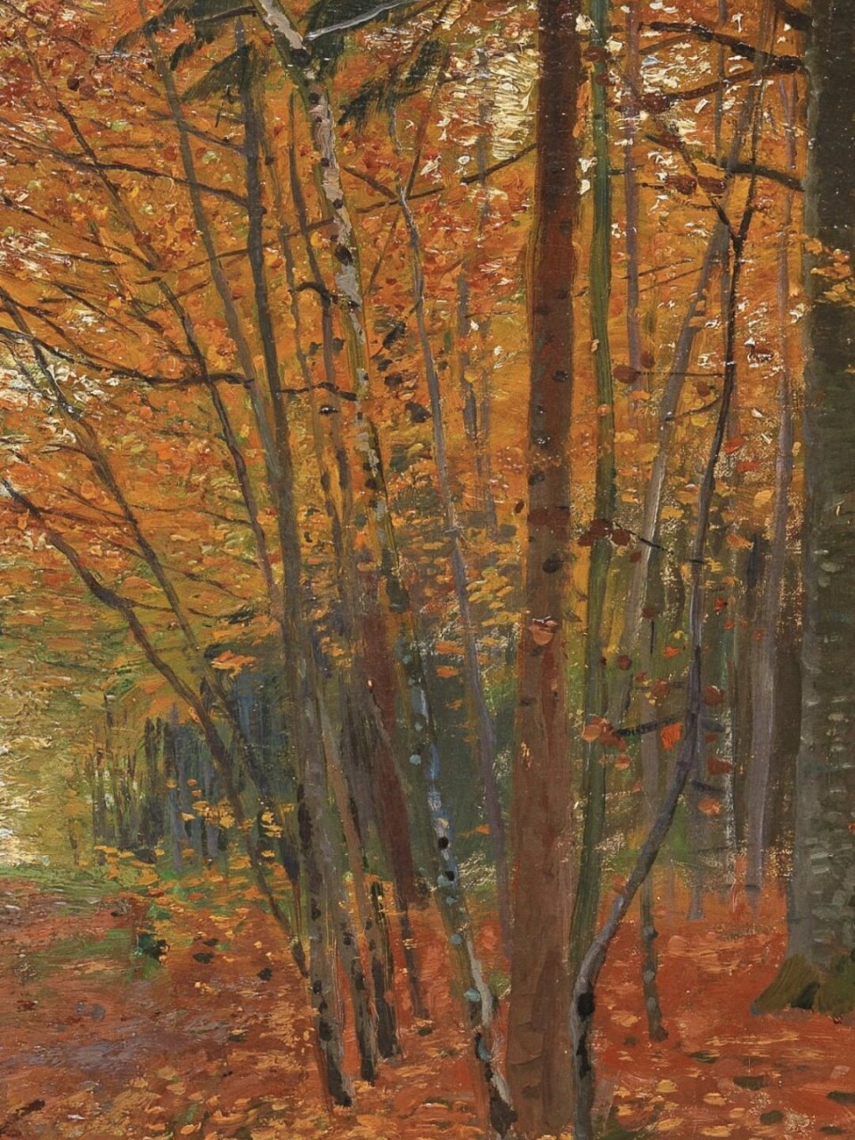 世界名画赏析—好喜欢这浓郁的秋色  秋天是枫一样迷人的颜色 仿佛