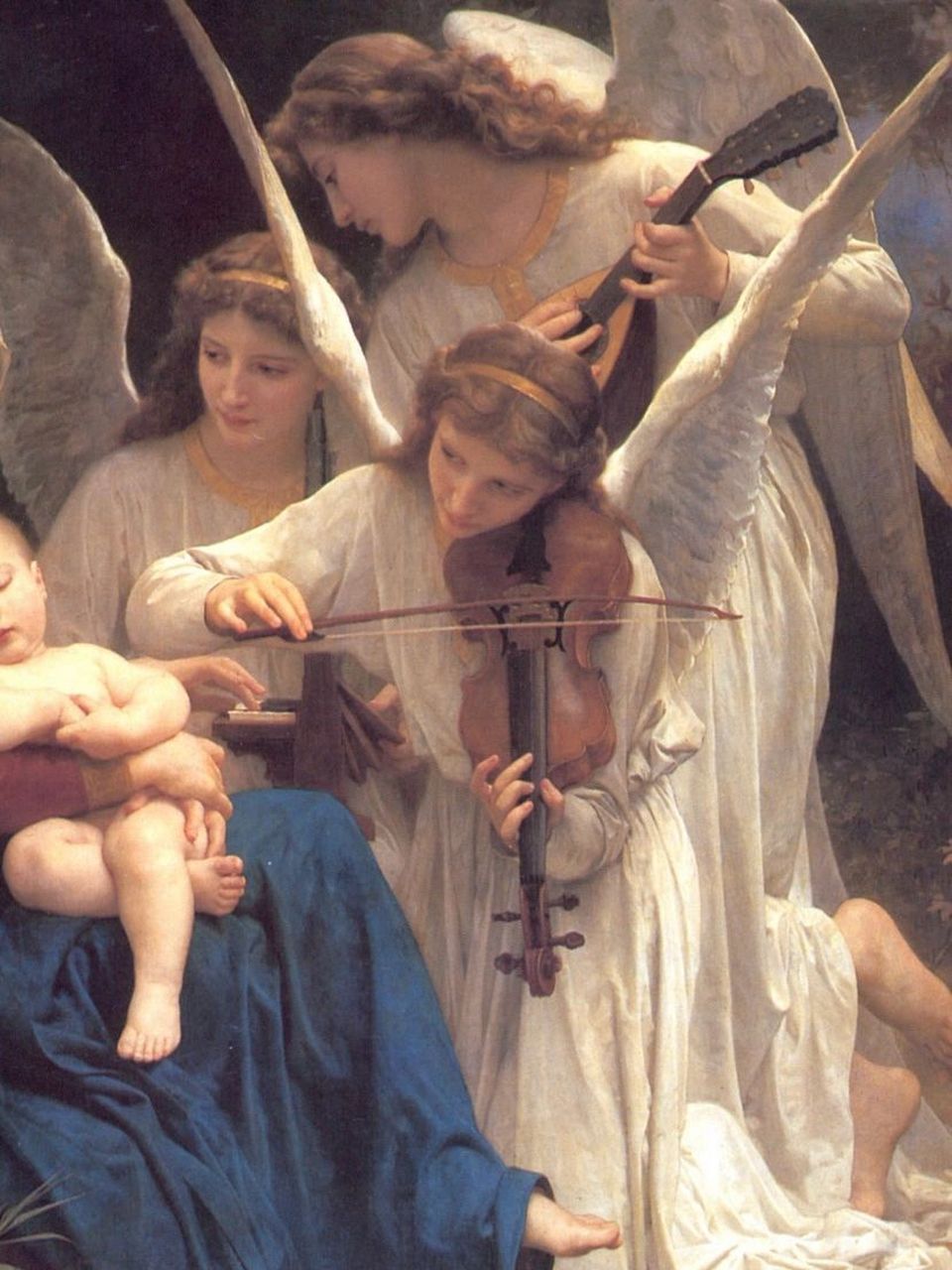 【每日一画】天使之歌 布格罗|||天使之歌|威廉·阿道夫·布格罗 作品