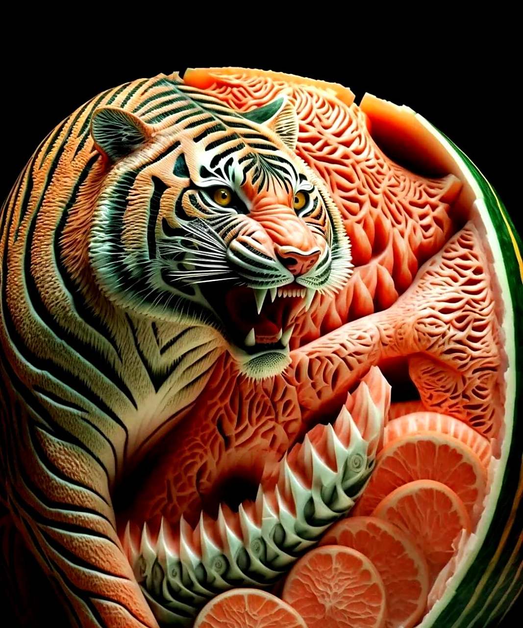 十二生肖西瓜雕刻版.