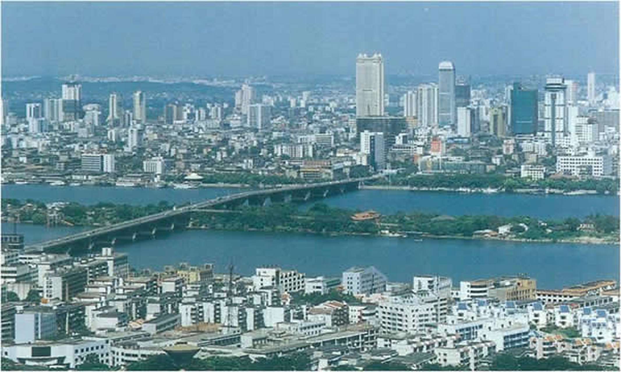 90年代#长沙#市全景,能看得出这是哪里吗?
