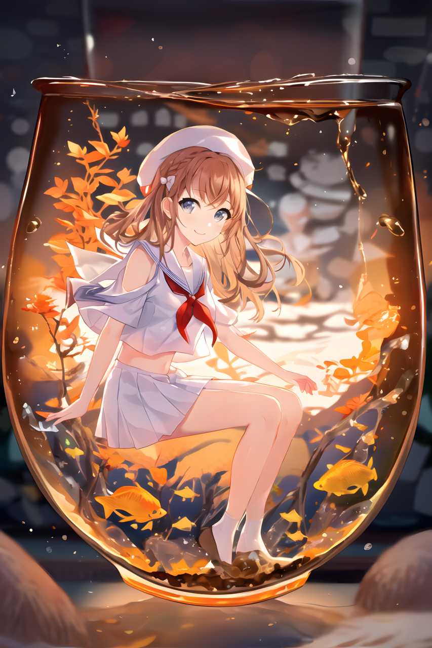 杯中少女 画师:空き地