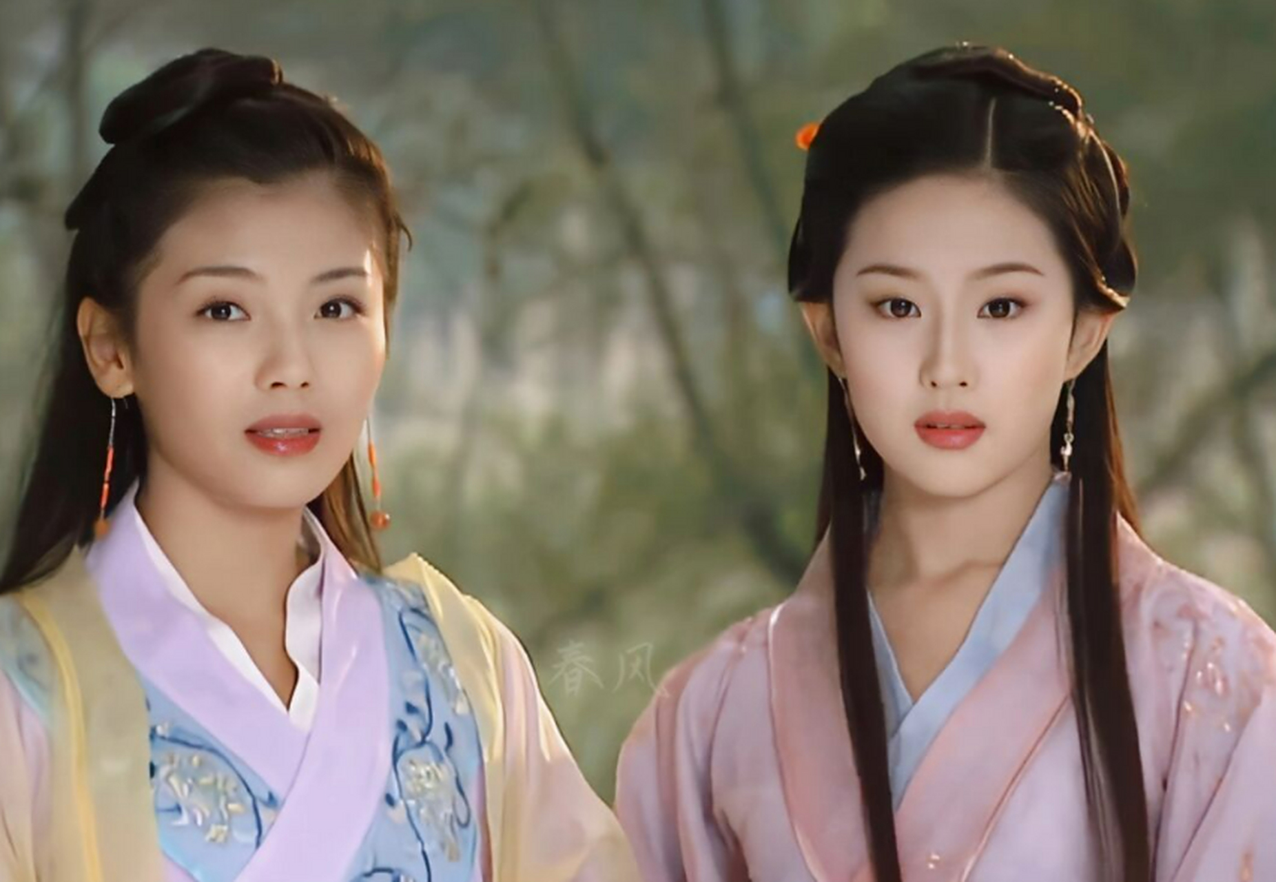 天龙八部里的盛世美颜,刘亦菲刘涛颜值巅峰时期,林志颖也还是那个青涩