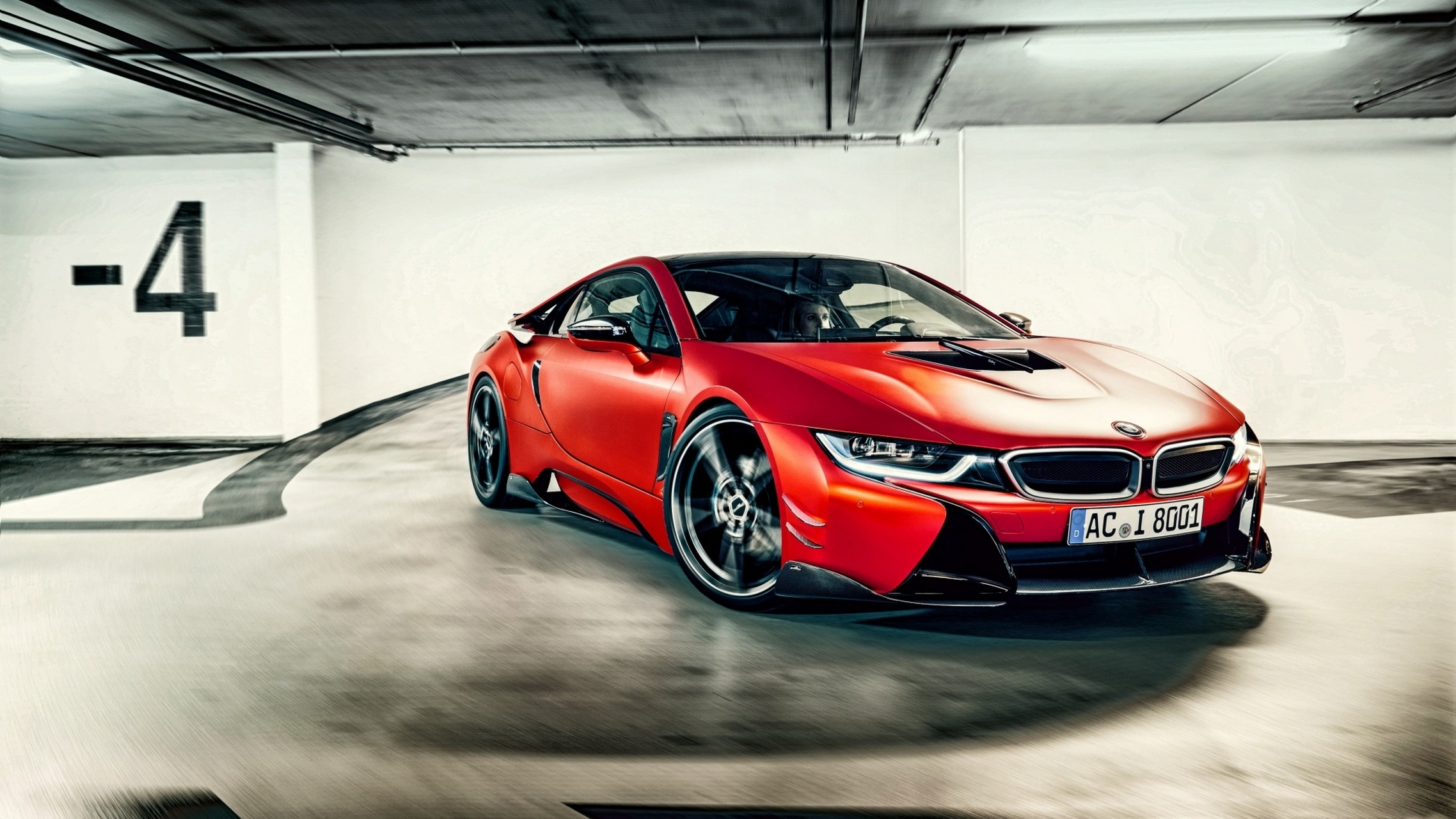 宝马 bmw 红色 白色 i 8#宝马i8