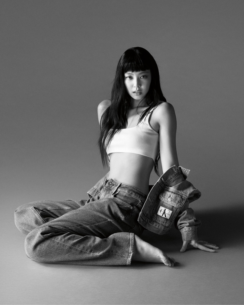 jennie ck全球代言人# jennie 为calvin klein 拍摄的2023春夏广告