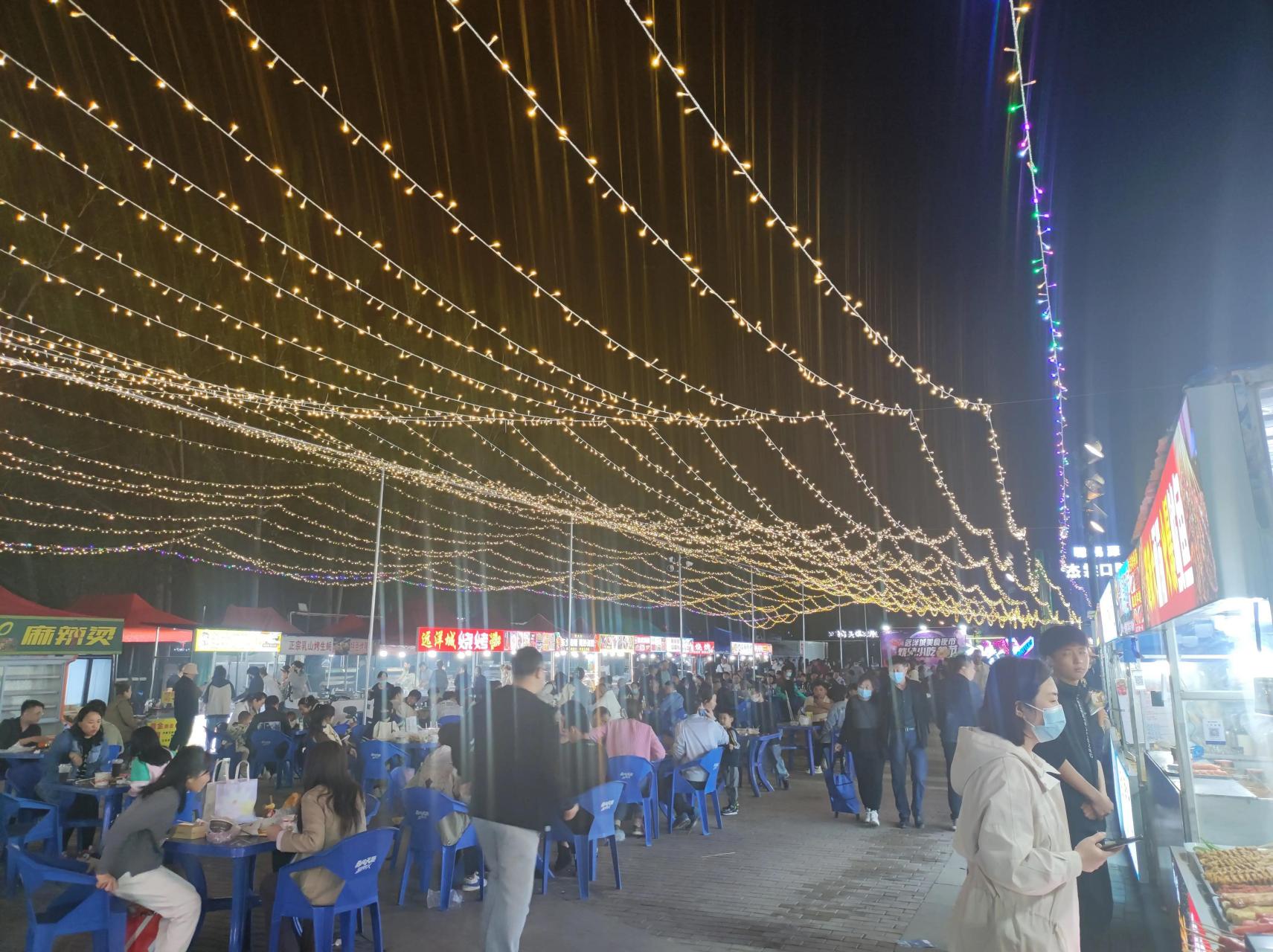 天津滨海新区塘沽胡家园的夜市也是不错的,不必大老远去什么淄博,旅途