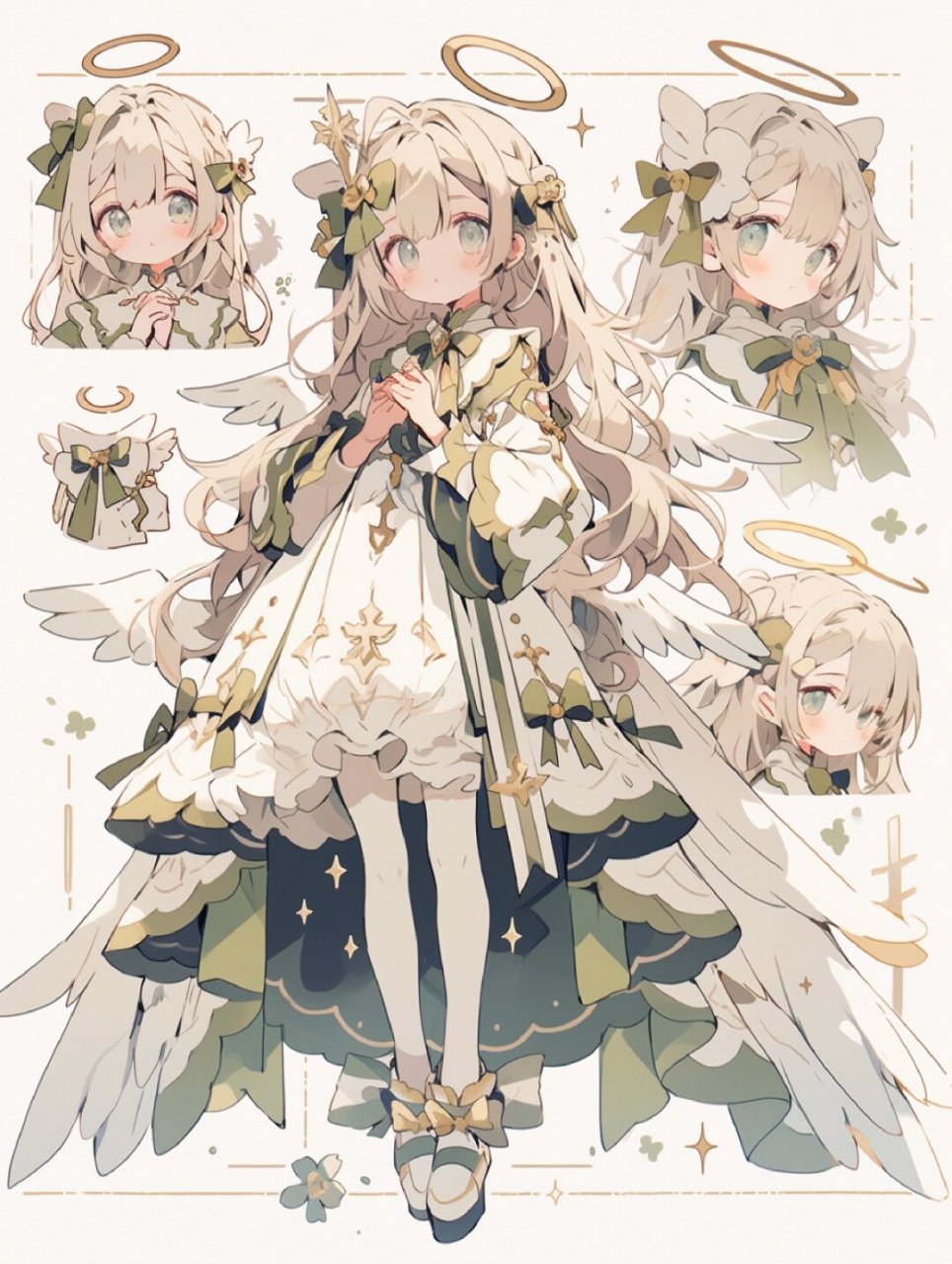 人设,纯洁天使  绘画素材分享