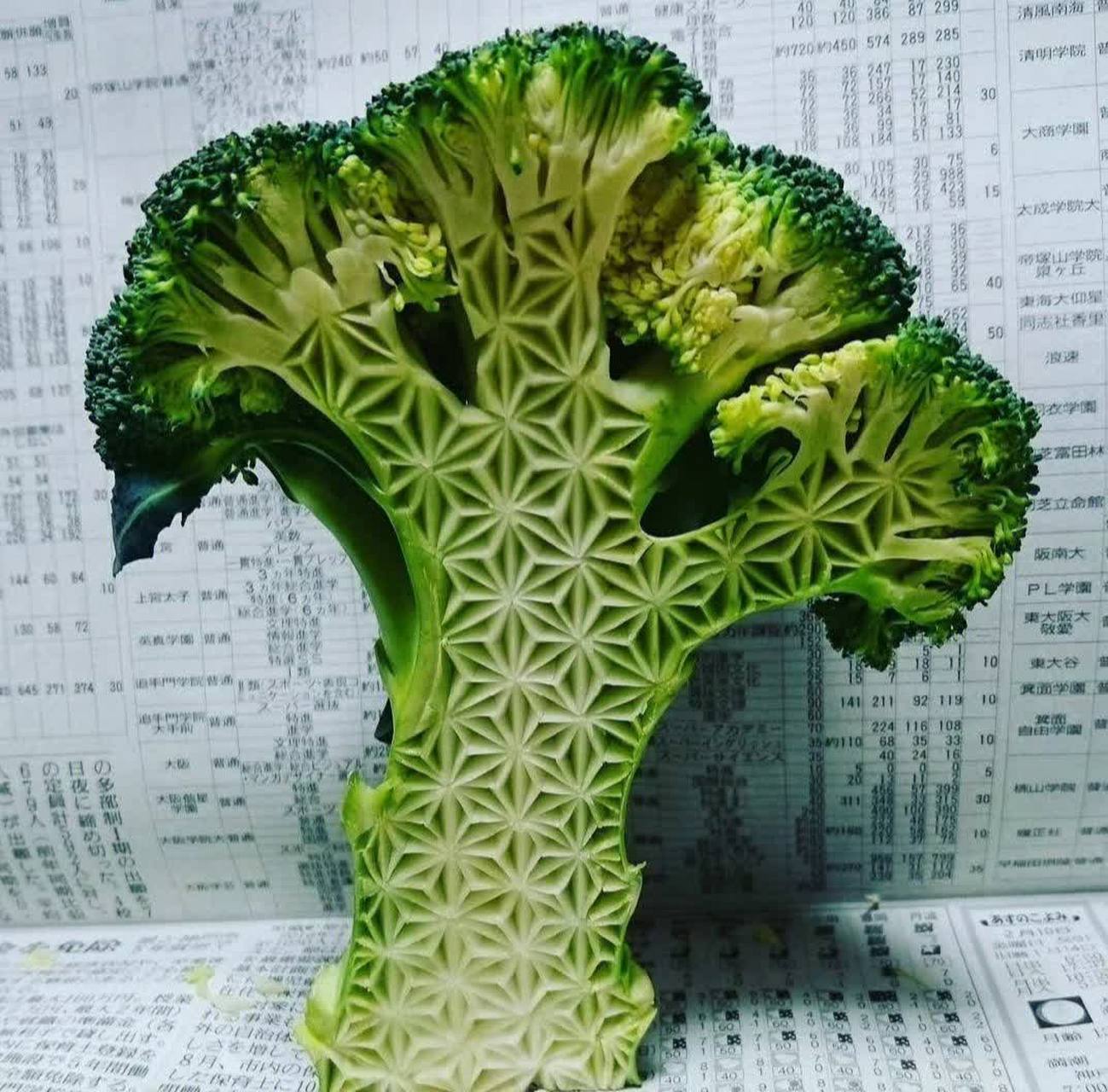 西兰花的横截面是这样的,你注意到了吗?[你懂的]