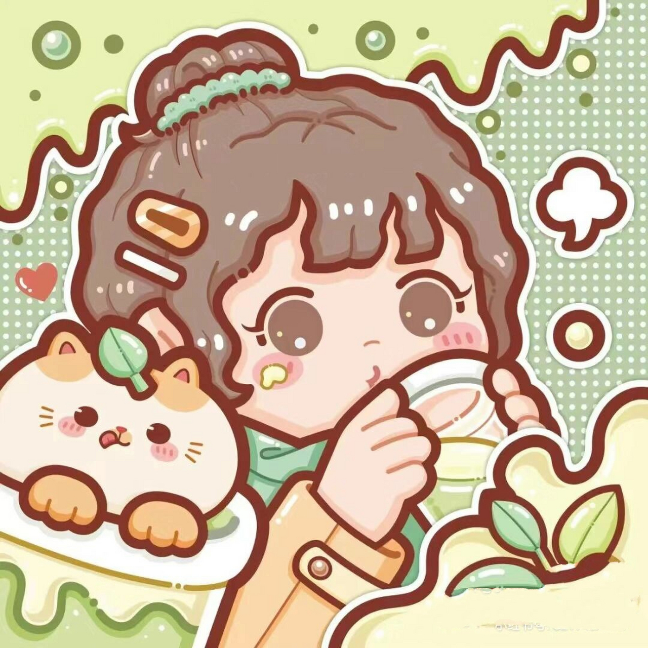 小麻薯奶茶嘉年华图片,图片自取(｡･㉨･｡)ﾉ♡ 爱你