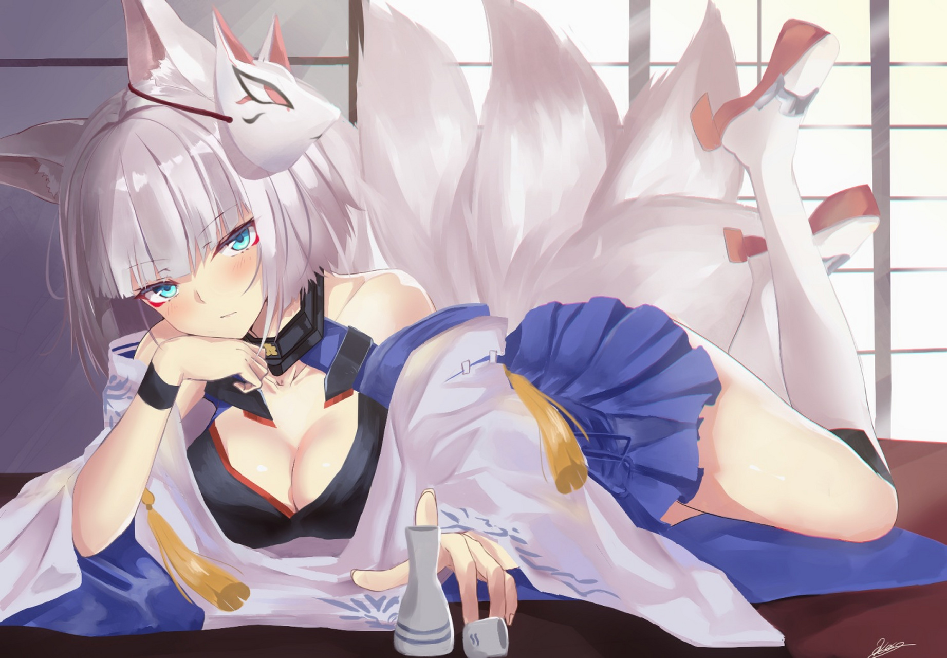 画师:けそシロウ #碧蓝航线# #加贺#  《碧蓝航线》是一款由中国企业