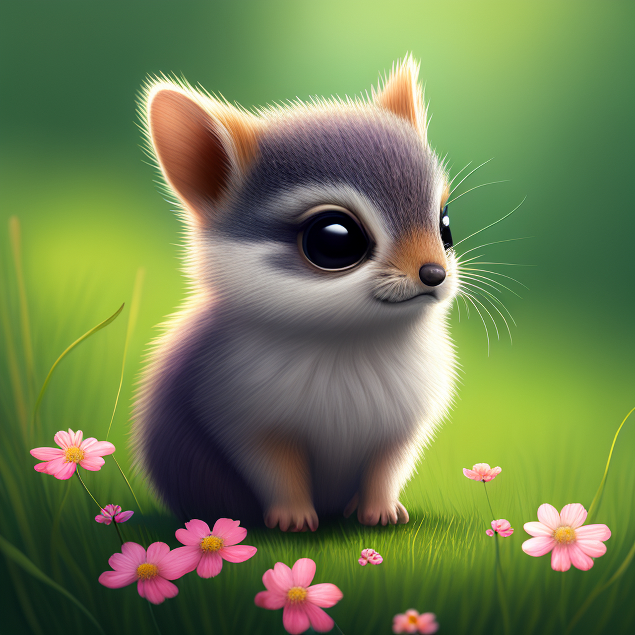 萌萌小动物#百度ai绘图黑科技